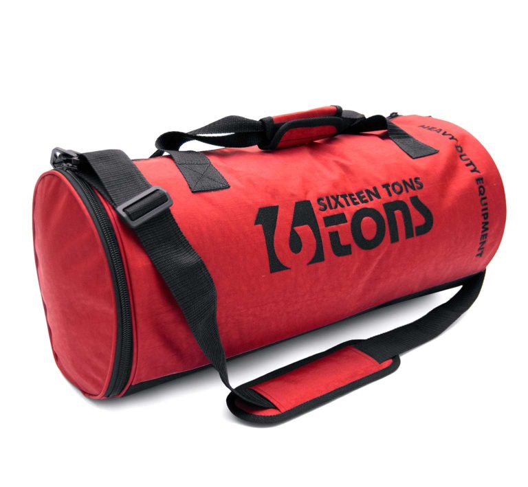 red cylinder sporting bag by 16Tons